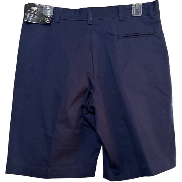 George Brand Navy Blue Flat Front Shorts Cotton Blend Boy's Size Husky 12 (NWT) - Picture 2 of 16